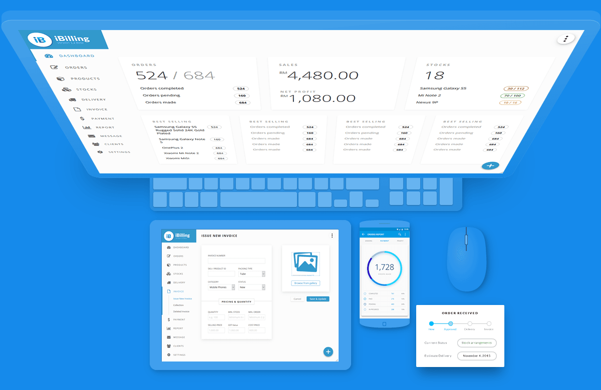 User interface and user experience design ibilling Malaysia