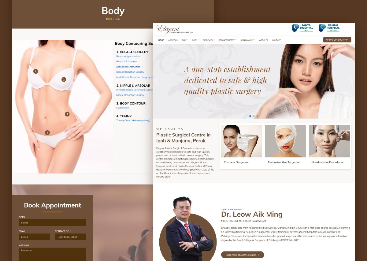 Beautiful cosmetique surgery website