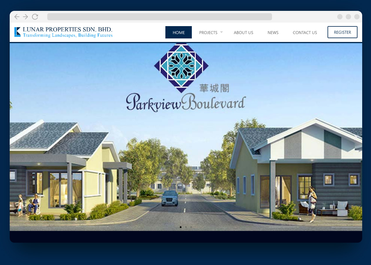 properties website design malaysia