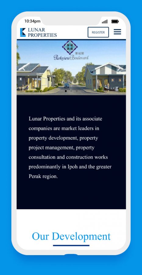 property developer website design